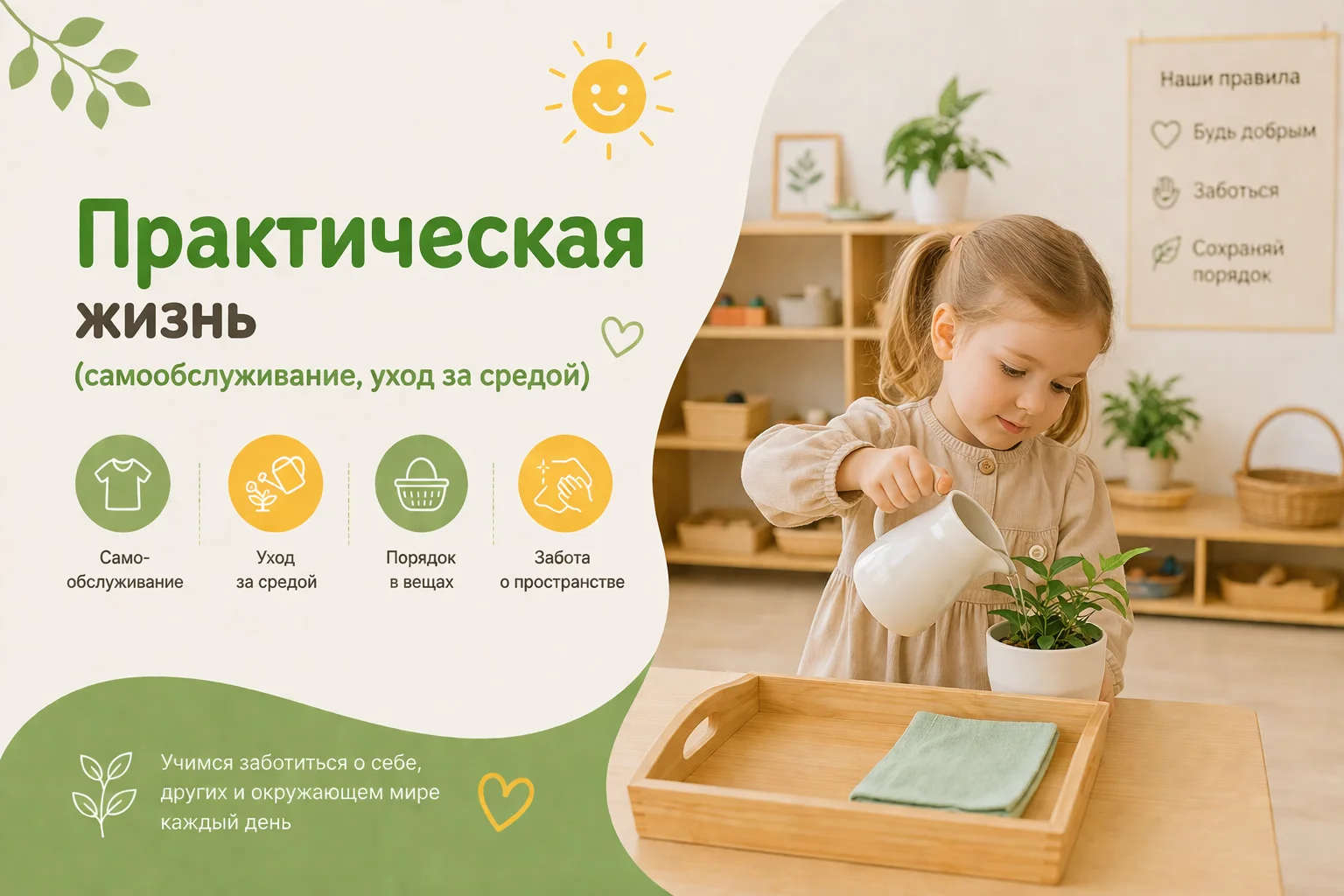 Практическая жизнь (самообслуживание, уход за средой)